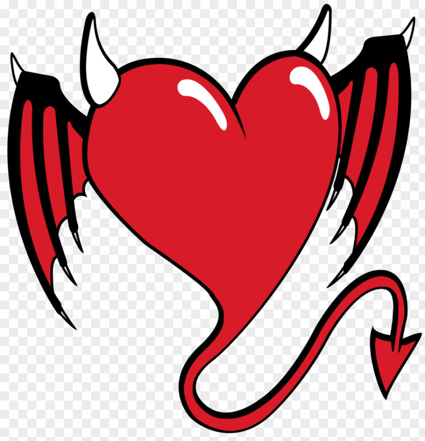 Heart Wing Devil Satan Demon Shoulder Angel PNG