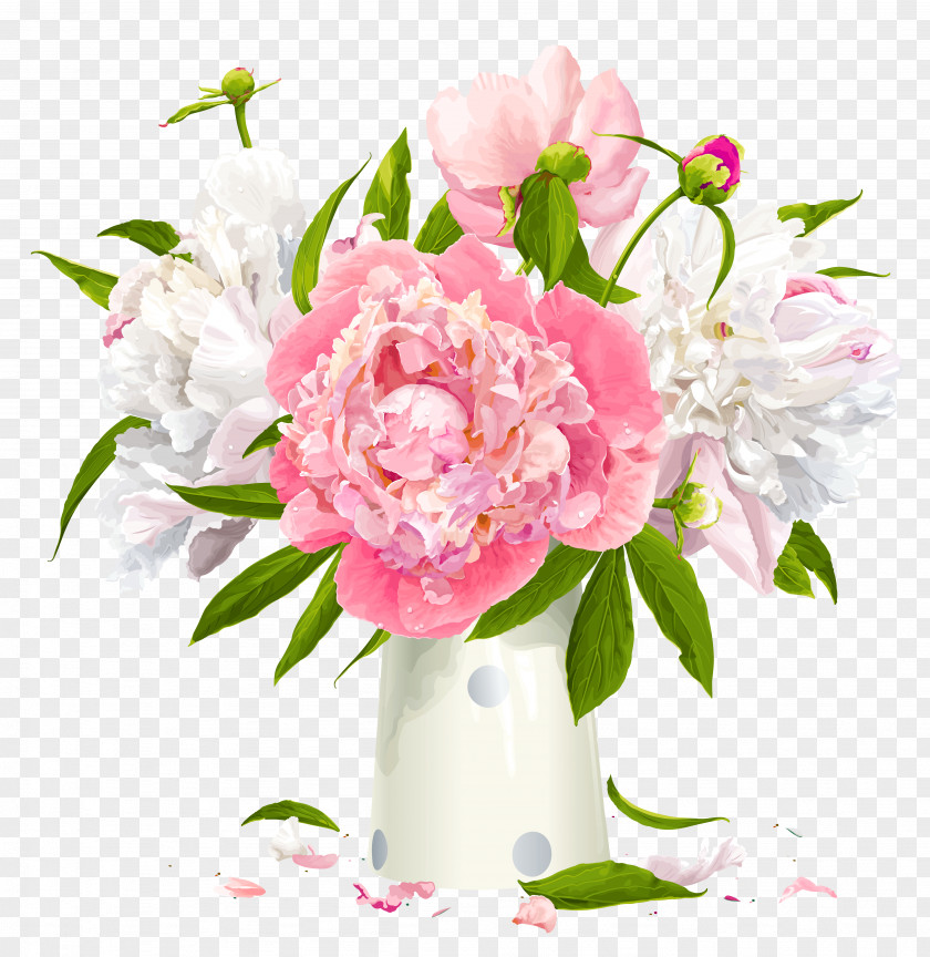 Pink Flowers Peony Desktop Wallpaper Clip Art PNG