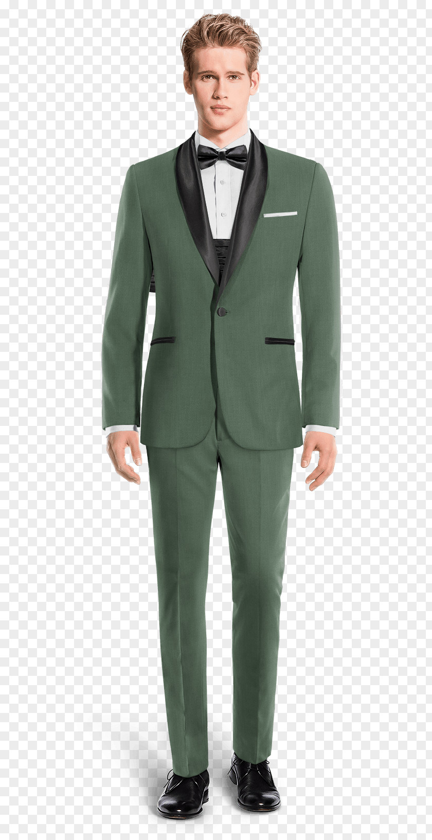 Smoking Man Pants Suit Wool Chino Cloth Tuxedo PNG