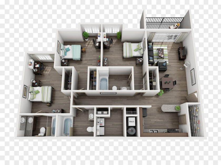 Apartment Complex San Antonio Floor Plan House Renting PNG