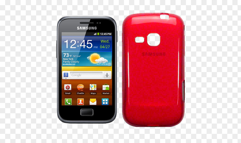 BlackGSMSamsung Samsung Galaxy Ace Plus Note II 2 GT-I8160 Smartphone, Unlocked PNG