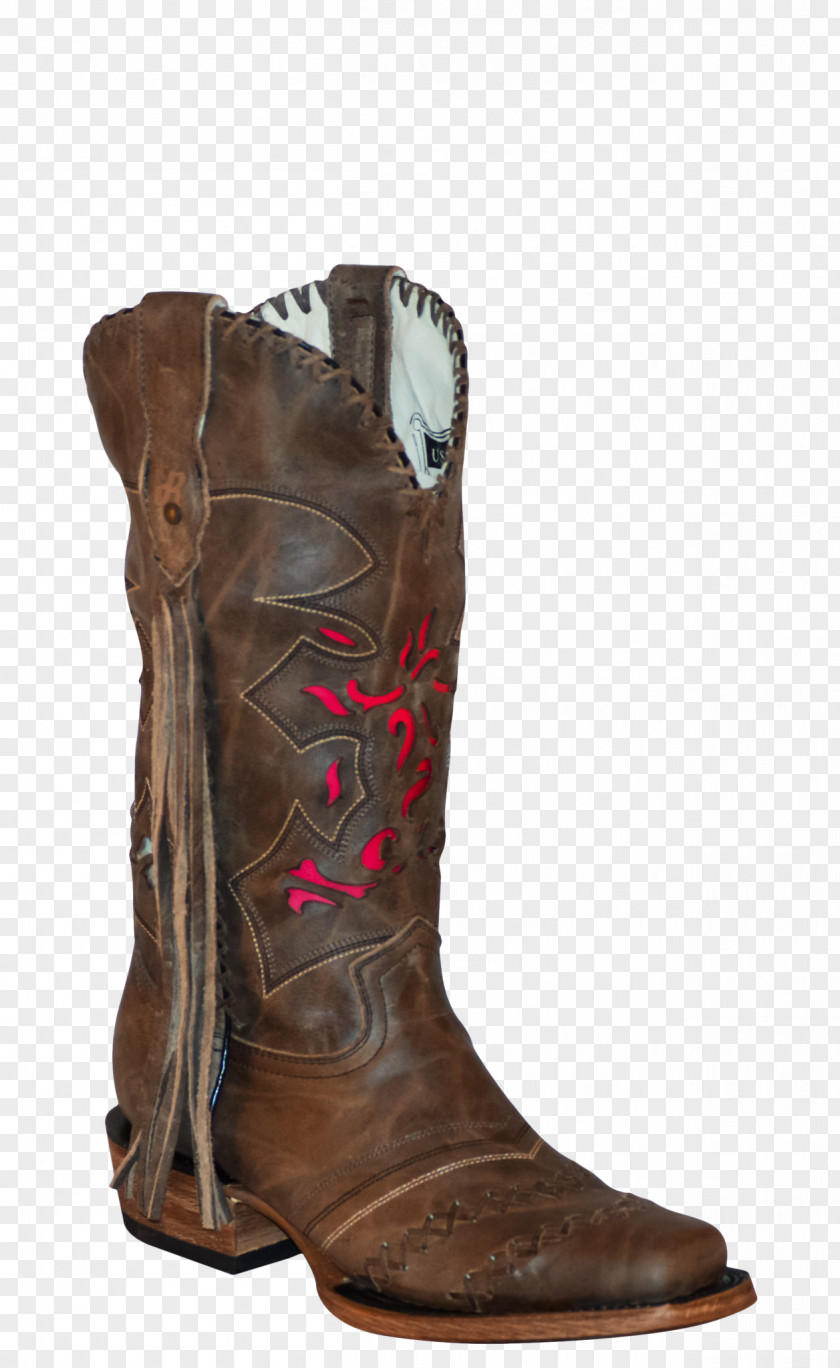 Boot Cowboy Taupe Brown Tan PNG