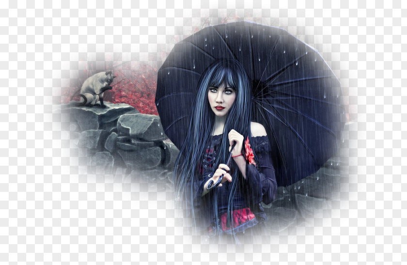 Desktop Wallpaper Goth Subculture Black Hair Autumn PNG