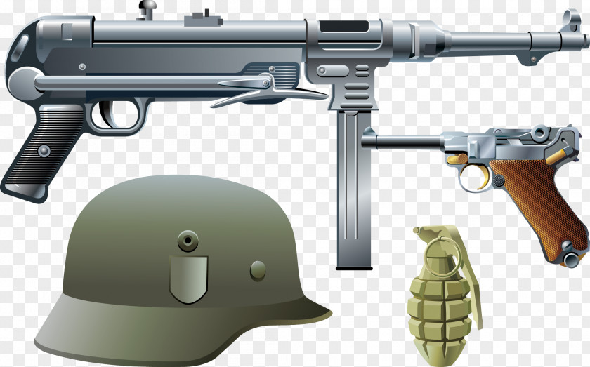 Vector Grenade Germany Weapon Firearm Submachine Gun PNG