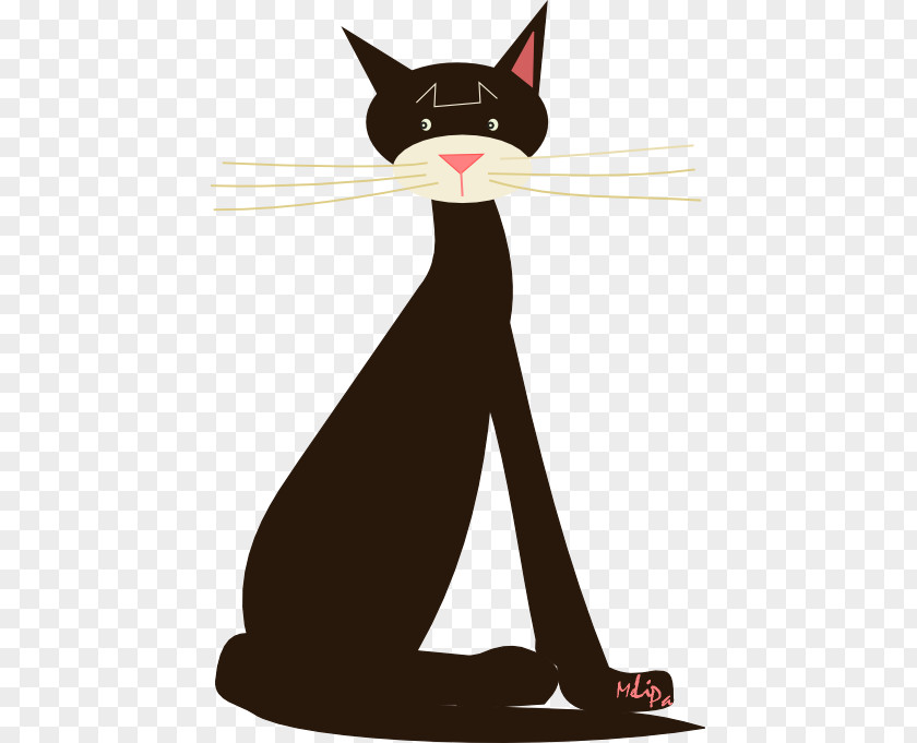Cat Graphic Kitten Black Whiskers Domestic Short-haired PNG