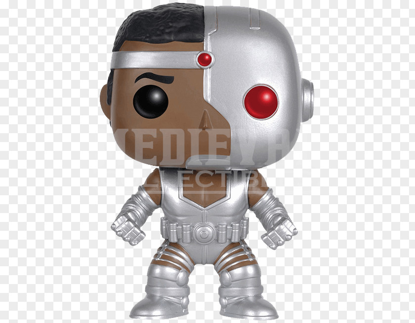 Cyborg Funko Designer Toy Action & Figures Collectable PNG