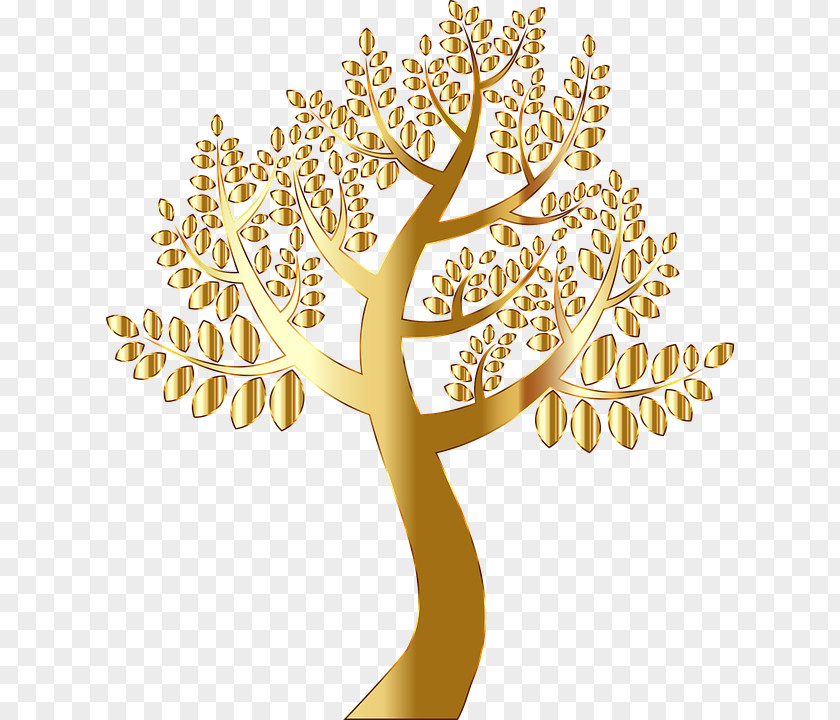 Golden Tree Gold Clip Art PNG