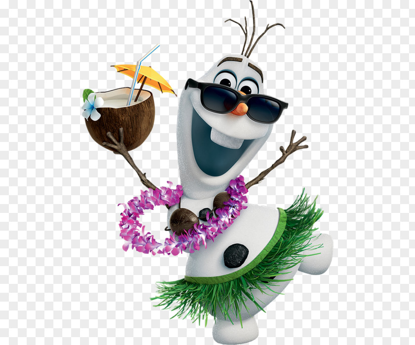 Olaf Hawaiian Luau Birthday PNG