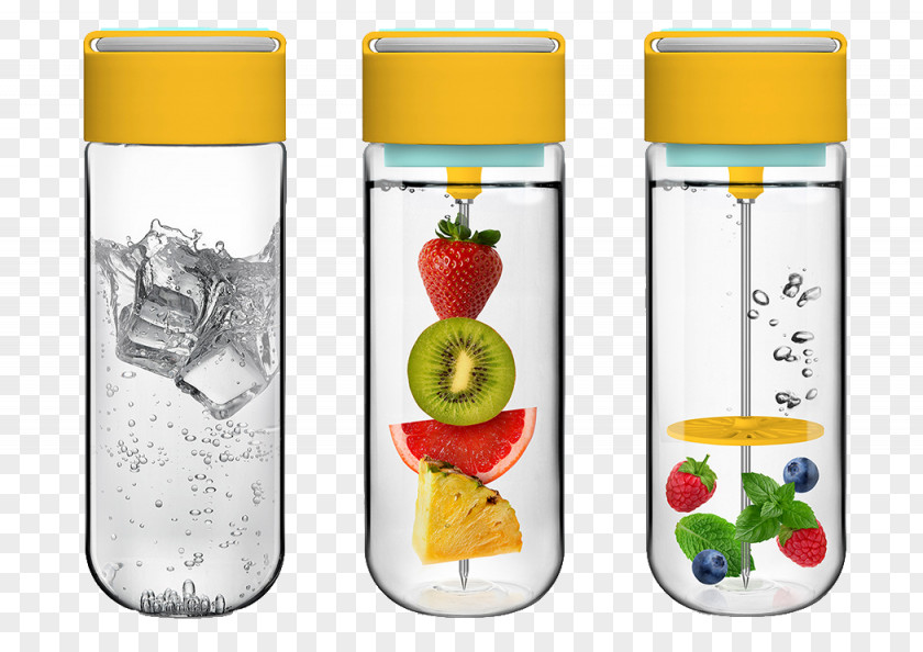 Portable Fruit Clusters Kettle Juice Tea Water Bottle Infusion PNG