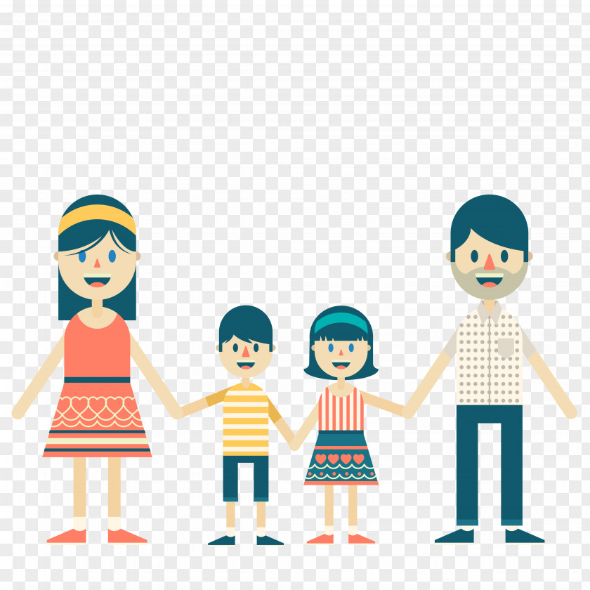 Vector Family Illustration PNG