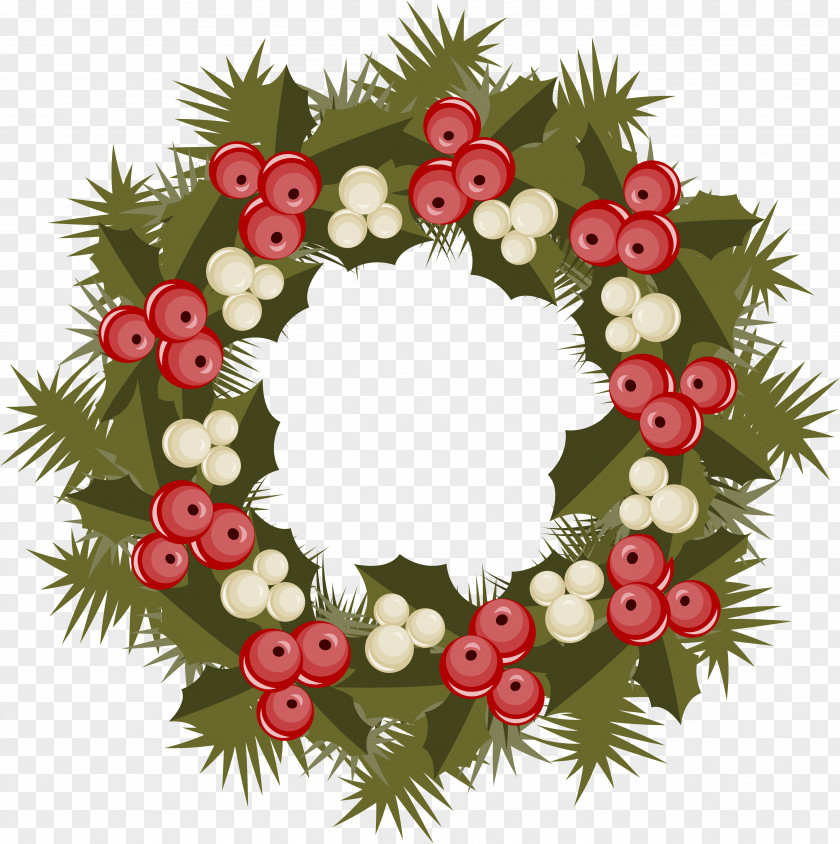Creative Christmas Wreath Kissing Bough Ornament PNG