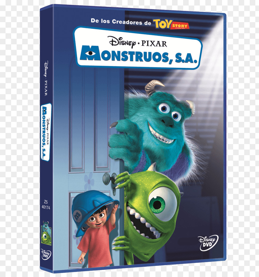 Dvd James P. Sullivan DVD Animated Film Pixar PNG