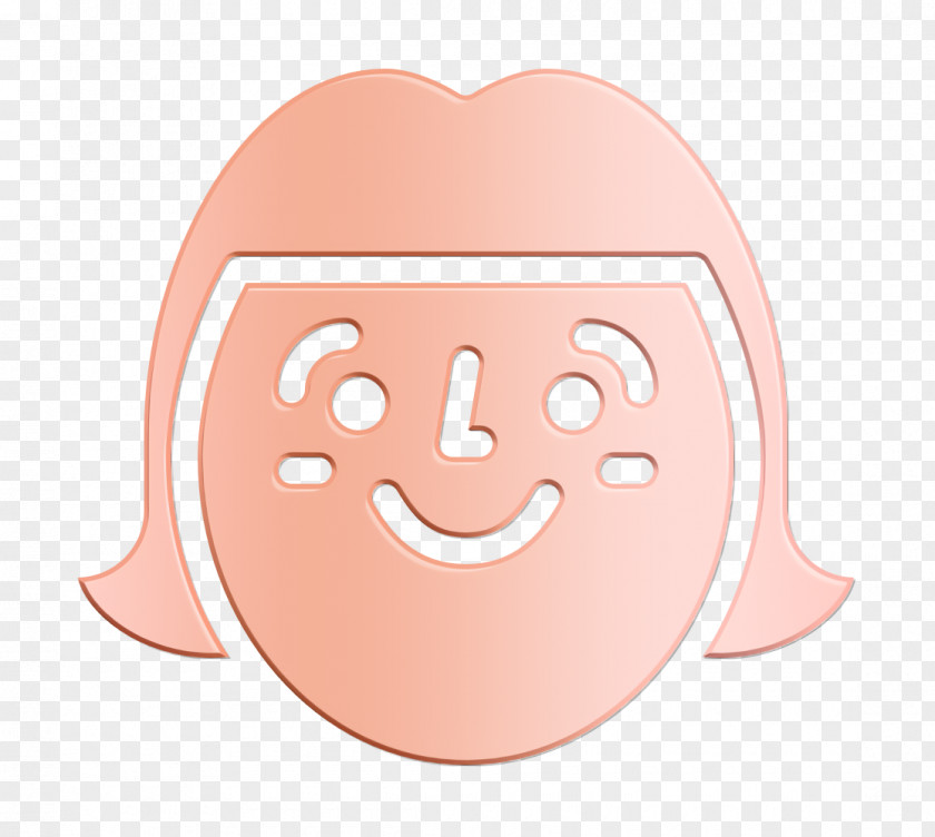 Woman Icon Emoji Happy People PNG