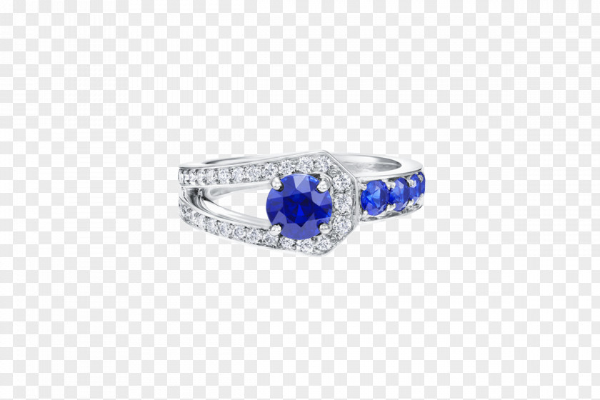 Sapphire Engagement Ring Jewellery Harry Winston, Inc. PNG