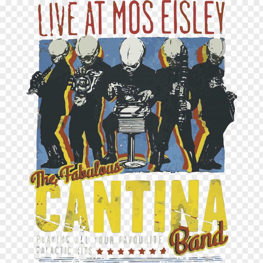 T-shirt Printed Mos Eisley Cantina Figrin D'an And The Modal Nodes Hoodie PNG