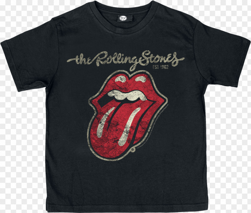T-shirt Rolling Stones Men's Plastered Tongue T-Shirt The Logo PNG