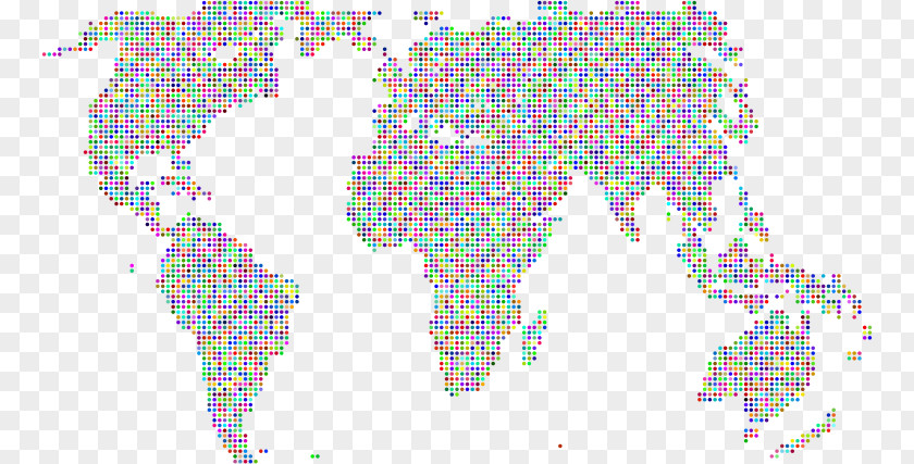 World Map Globe Projection PNG