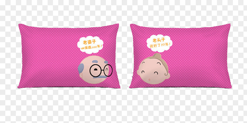 Couple Pillow Throw Cushion PNG