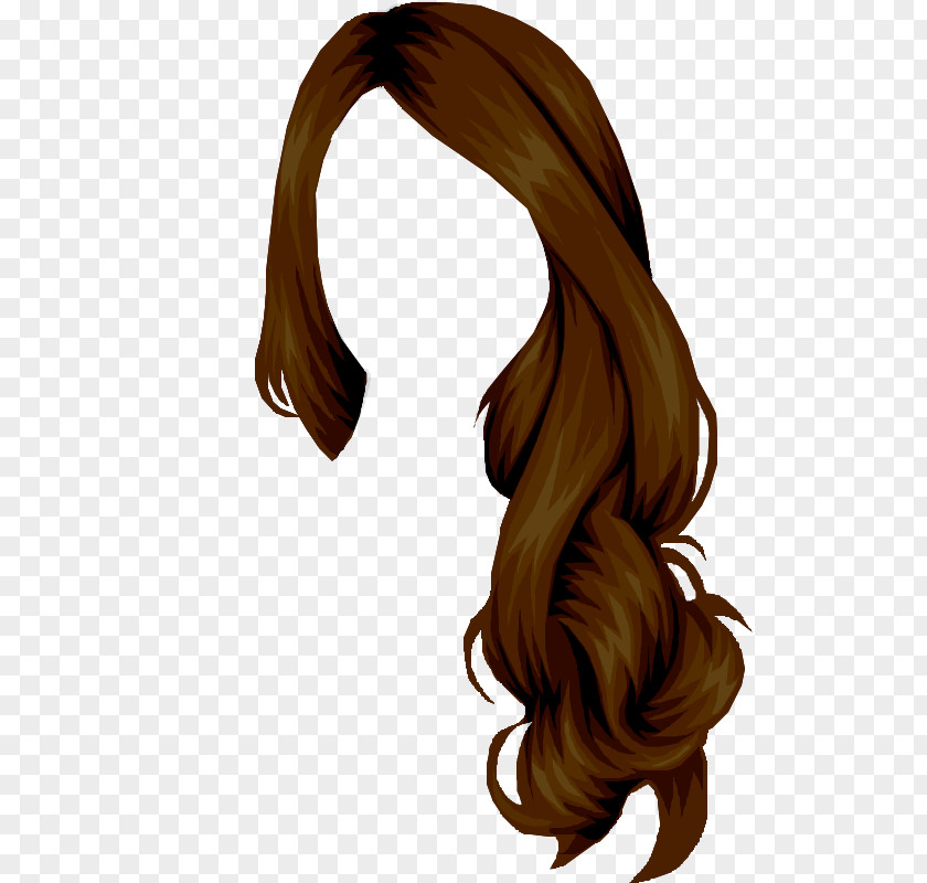 Cut Vector Long Hair Hairstyle Tie Coloring PNG