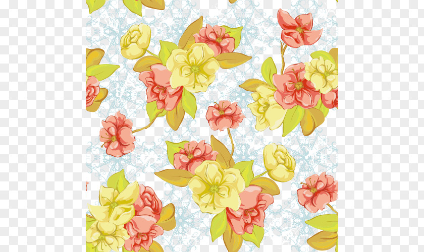 Fresh Flowers Shading Free Download Floral Design Pattern PNG