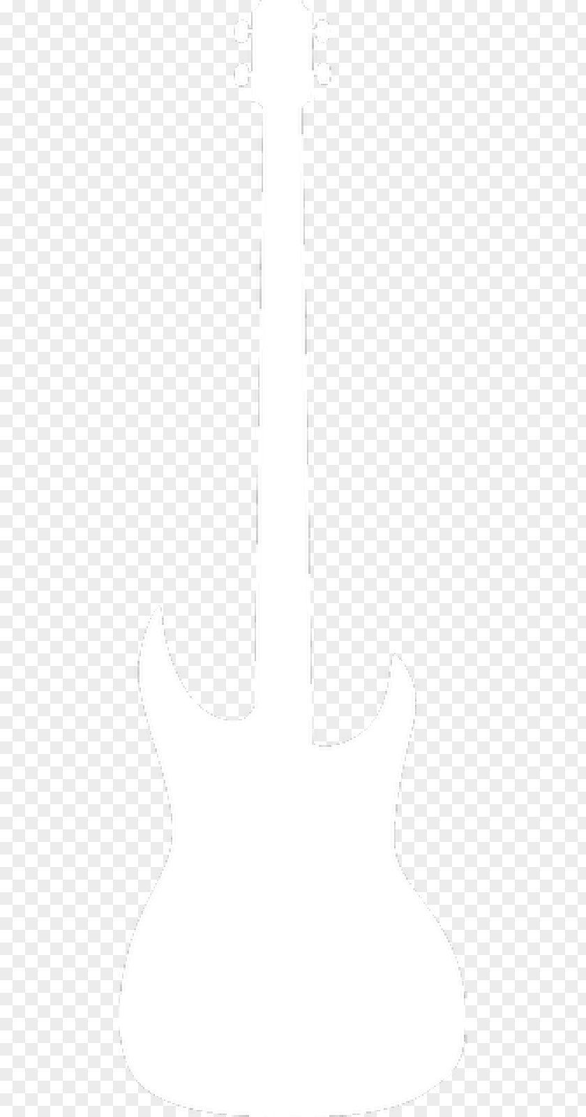 Guitar White Line PNG