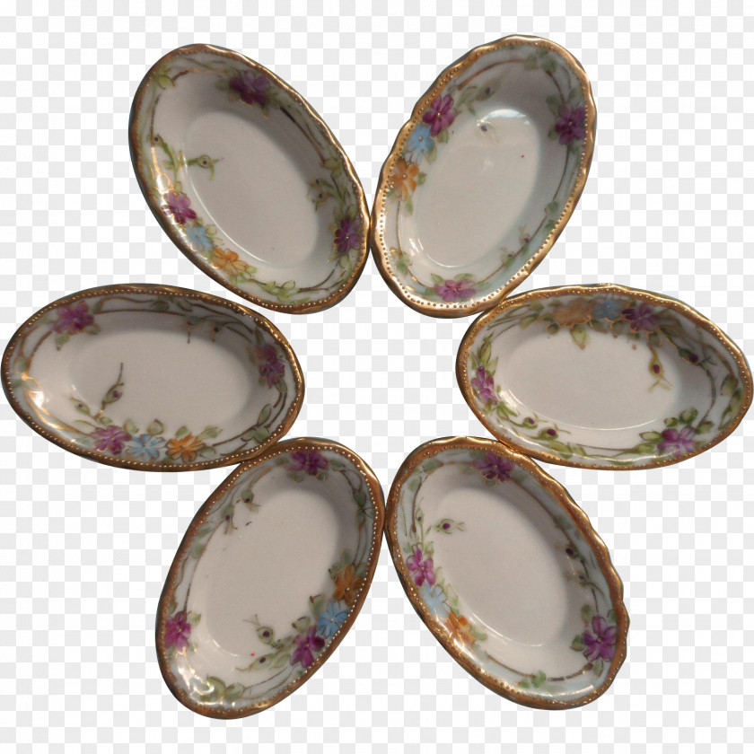 Hand Painted Ring Material Product Oval Bowl PNG