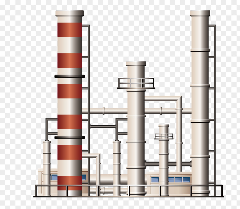 Large Buildings Petroleum Petrochemical Factory Industry PNG