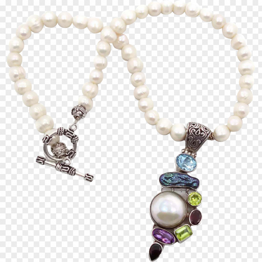 Pearl Necklace Jewellery Cultured Freshwater Pearls PNG