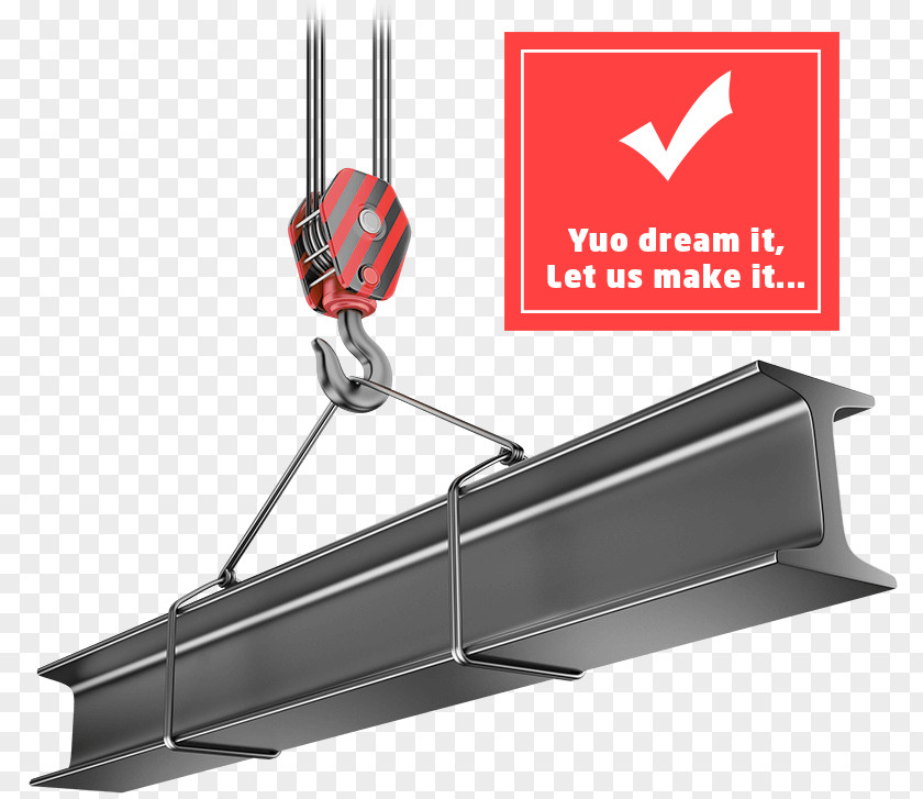 Crane I-beam Girder Steel Hoist PNG