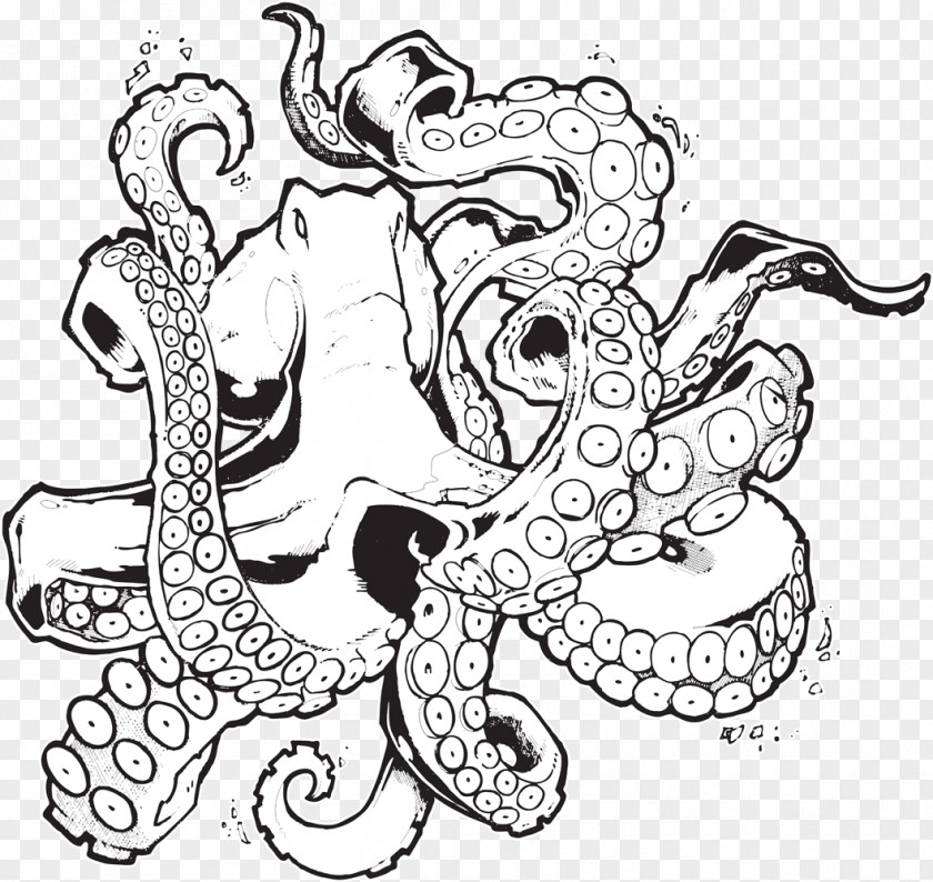 Graffiti Octopus Drawing Visual Arts PNG