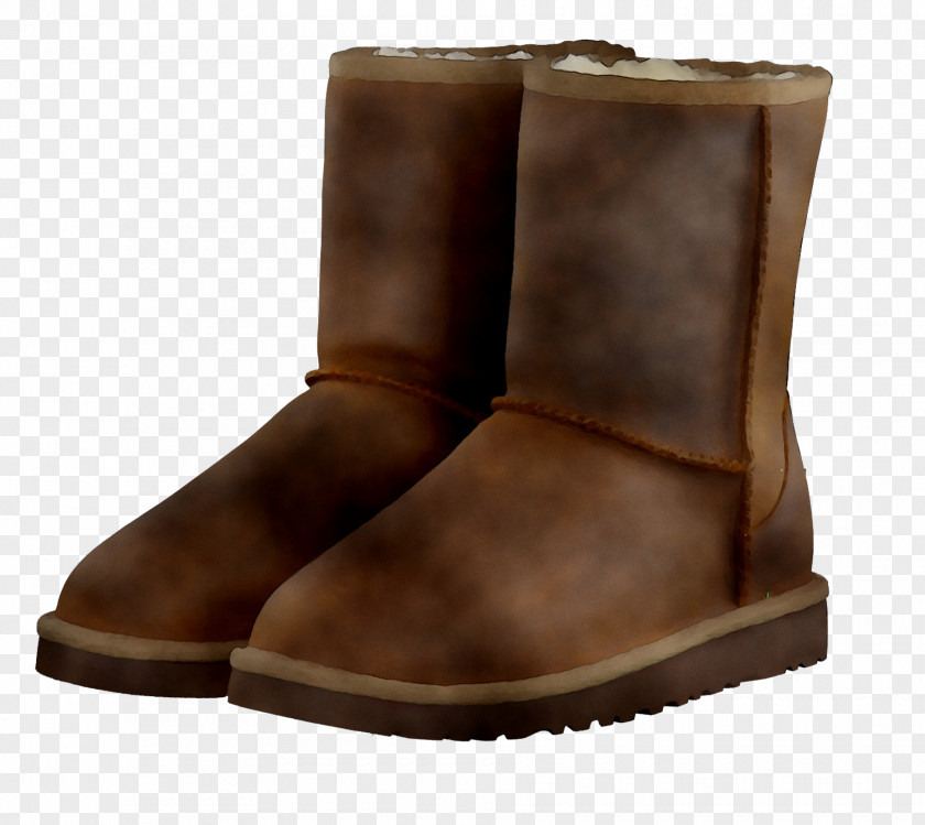 Snow Boot Shoe Leather Fur PNG