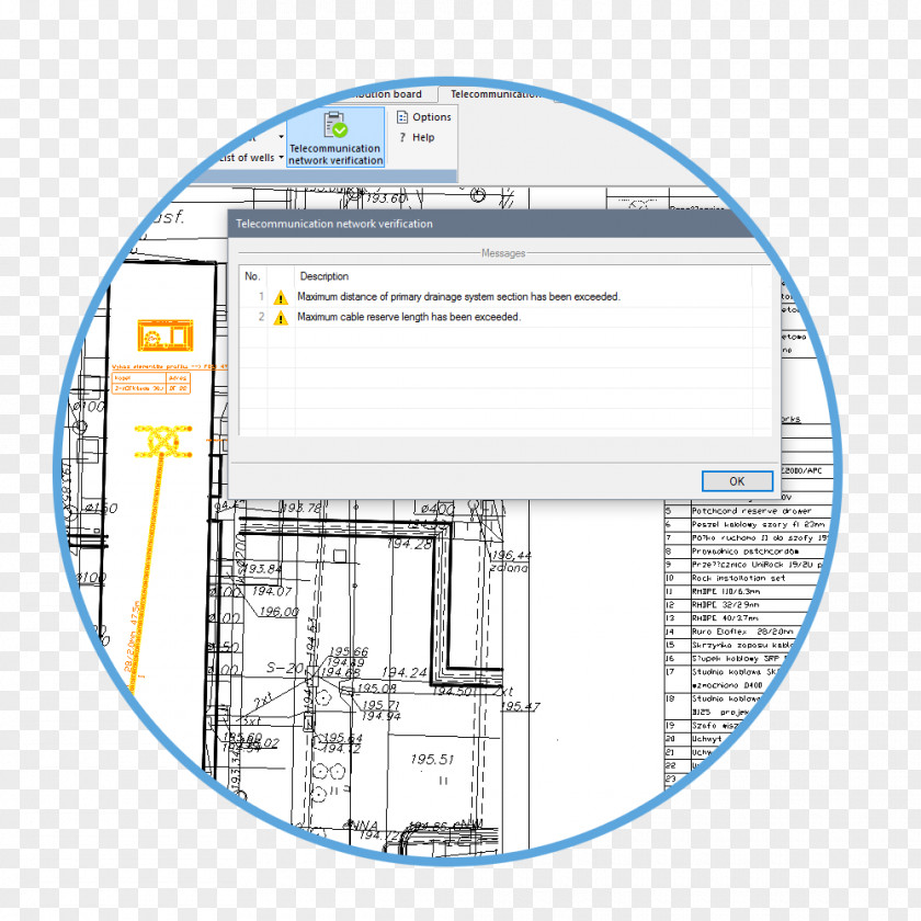 Telecommunications Network Engineering Line Angle Diagram PNG