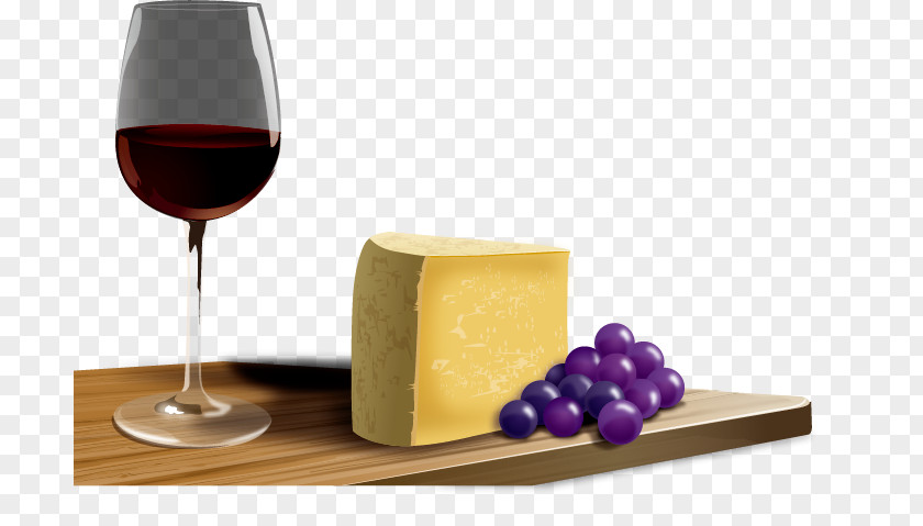 Vector Wine Cheese French Cuisine Clip Art PNG