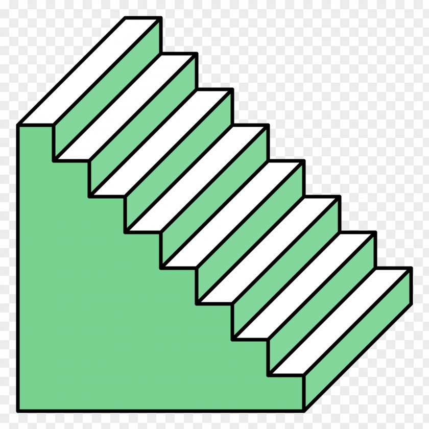 Escalier Cavalier Perspective Stairs Oblique Projection Architectural Engineering PNG
