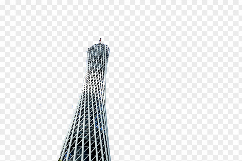 Guangzhou Building White Black Pattern PNG