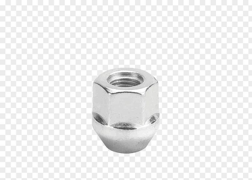 Lug Nut Silver Angle PNG