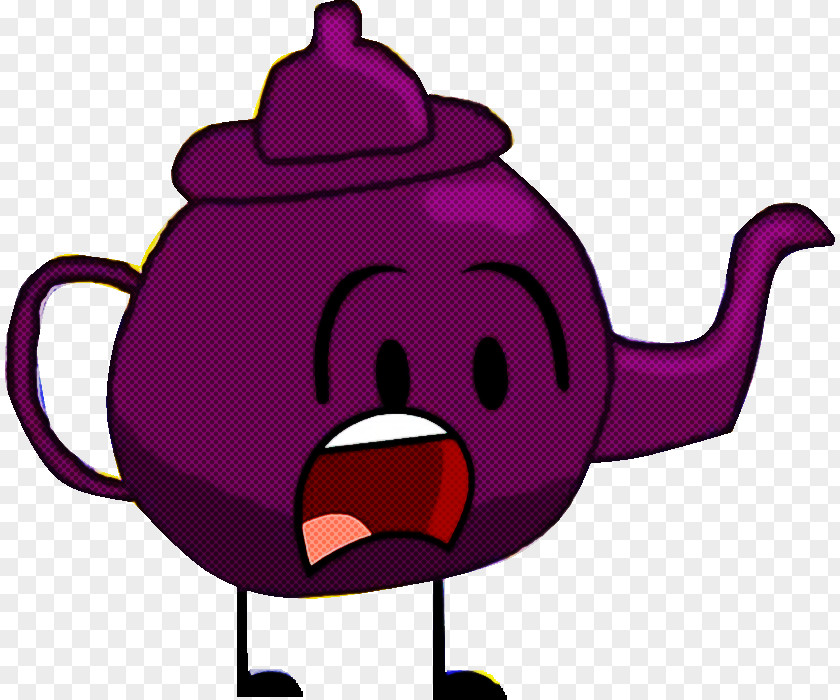 Teapot Purple Cartoon Kettle PNG