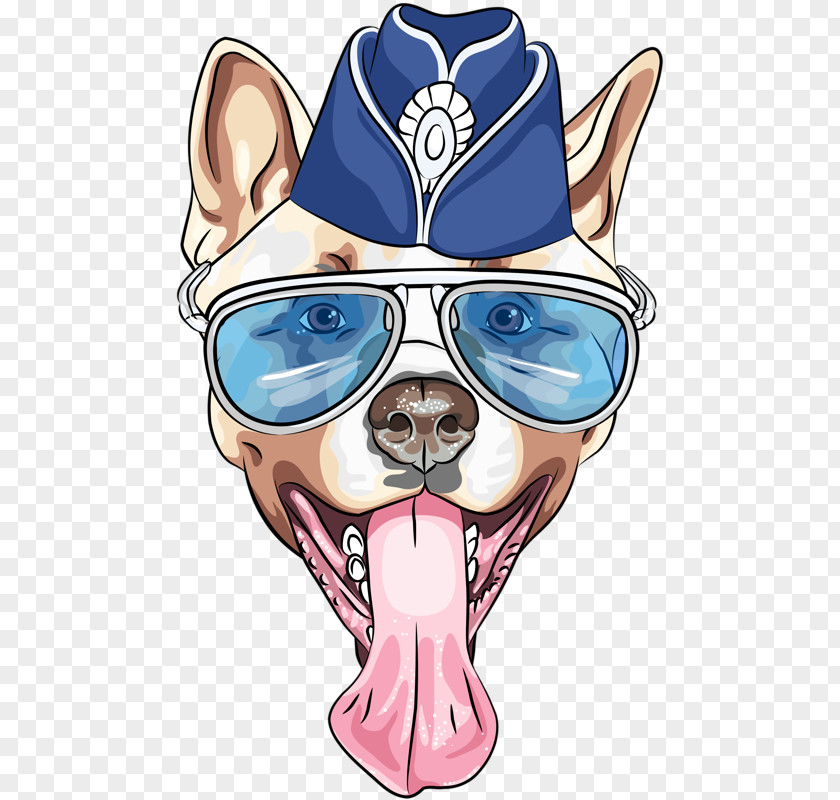 Dog Wearing Glasses Akita Samoyed King Charles Spaniel French Bulldog PNG
