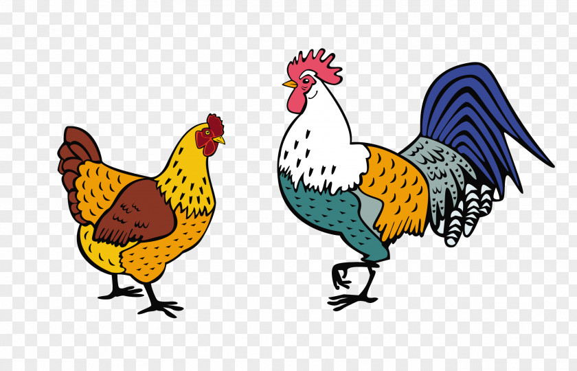 Hen Chicken Rooster Black And White Clip Art PNG