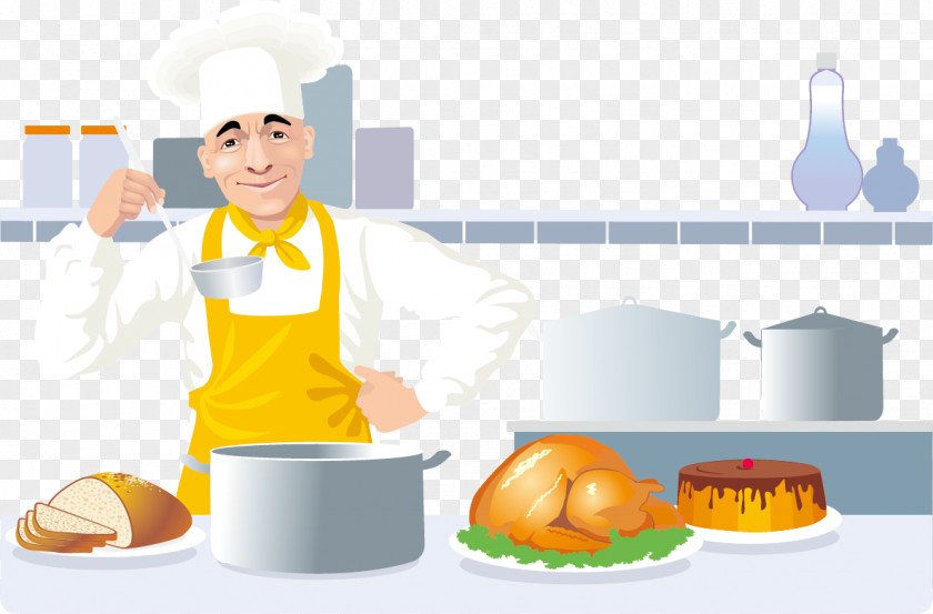 Kitchen Vector Graphics Clip Art Cooking Chef PNG