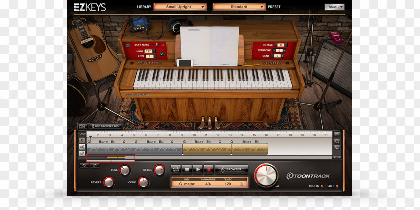 Upright Piano EZdrummer Software Synthesizer Keyboard PNG