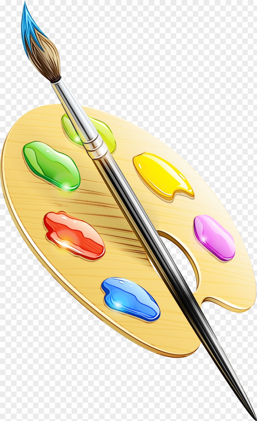 Watercolor Paint Tool Brush Cartoon PNG