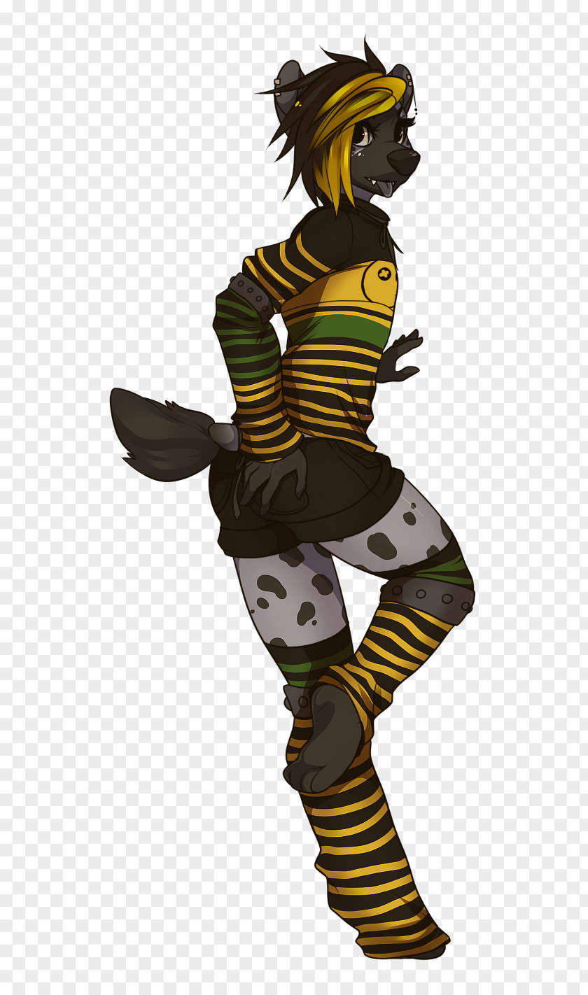 Hyena Horse Art Costume Design PNG
