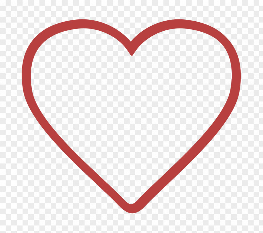 Lover Icon IOS7 Set Lined 1 Heart PNG