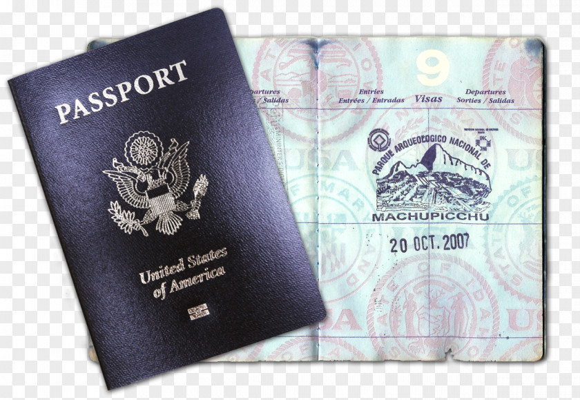 Stamp Passport United States Fake PNG