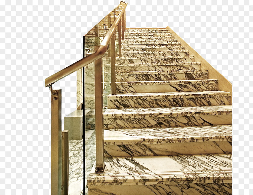 Villa Stairs Wall Ceramic Facade Handrail PNG