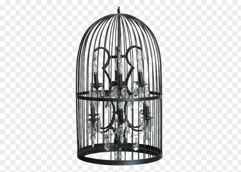 Bird Chandelier Birdcage Crystal PNG