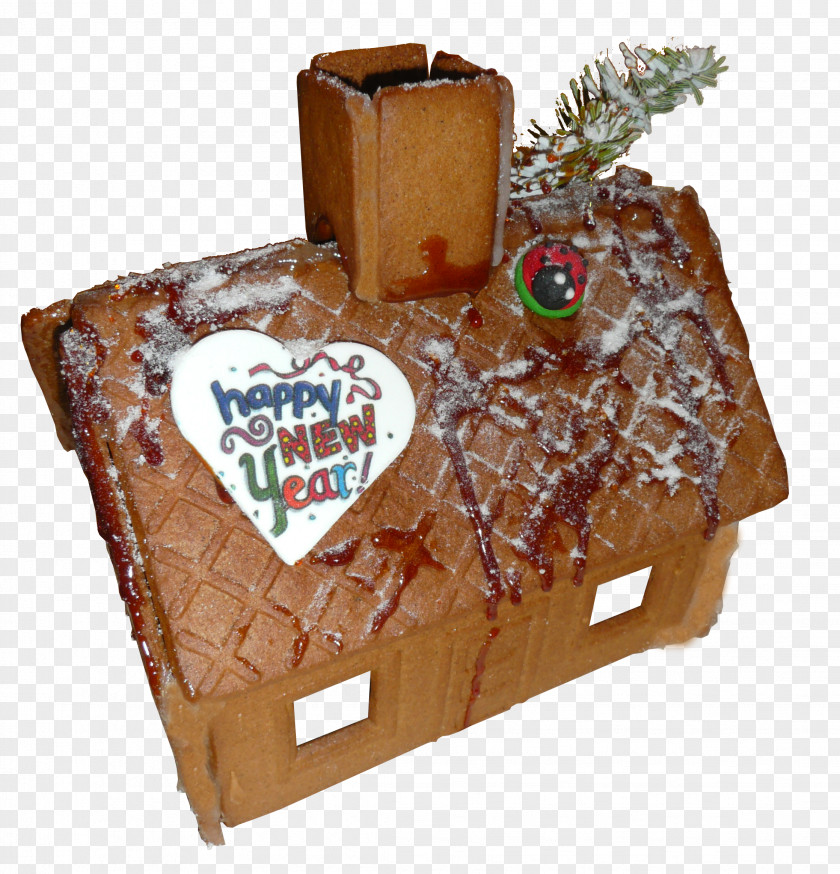 Gingerbread Man Lebkuchen House Chocolate Cake Torte PNG