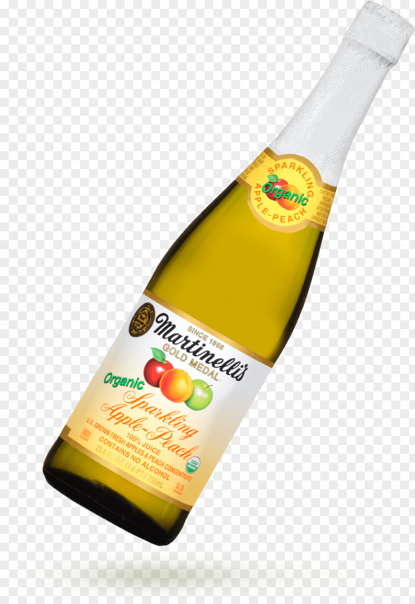 Peach Drink Apple Juice Liqueur Martinelli's PNG