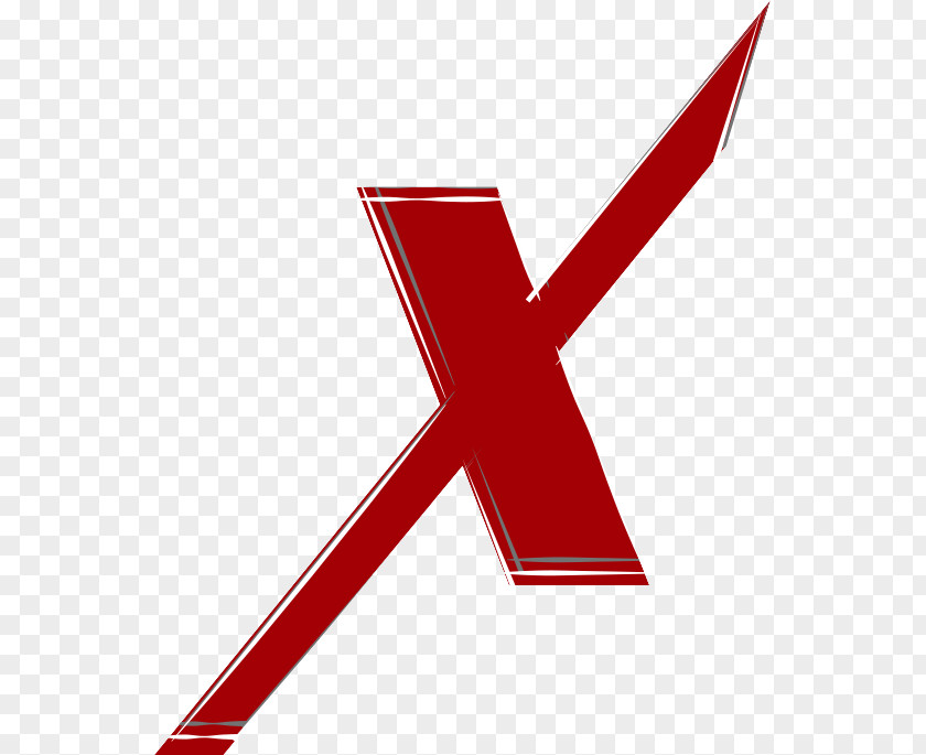 Red X Logo Font Angle Line Product Design PNG